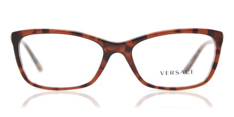 Versace VE3186 5077 Eyeglasses in Amber Tortoise